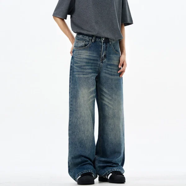 Washed Cleanfit Wide Leg Jeans - Image 2