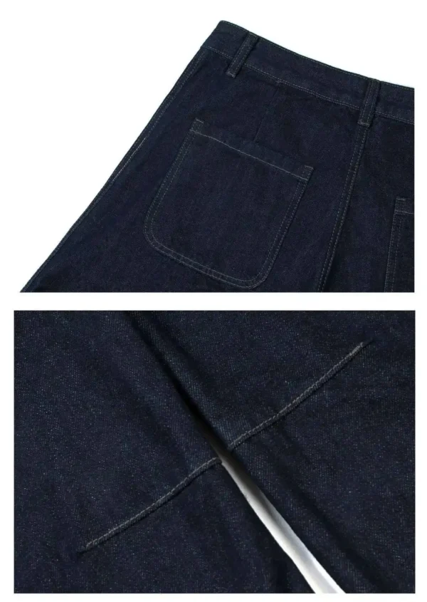 Wide Leg Curved Knife Cleanfit Jeans - Image 9
