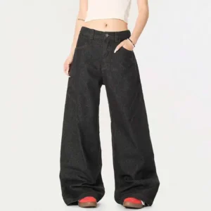 Cleanfit Floor Length Straight Wide Leg Jeans