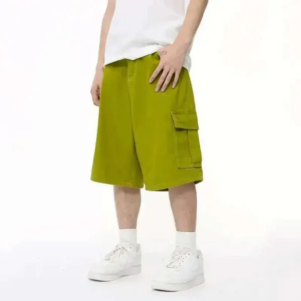 Denim Shorts Wide Leg Vintage Washed jorts - Image 16