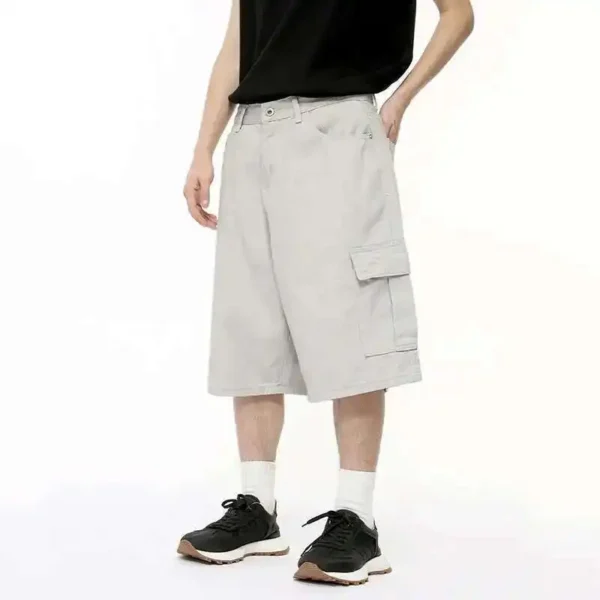 Denim Shorts Wide Leg Vintage Washed jorts - Image 29