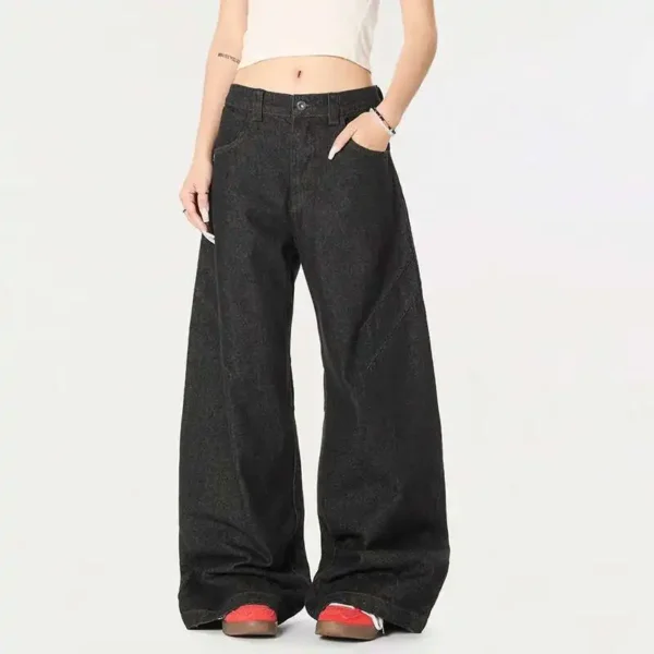 Cleanfit Floor Length Straight Wide Leg Jeans - Image 3