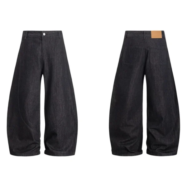 Wide Leg Curved Knife Cleanfit Jeans - Image 5