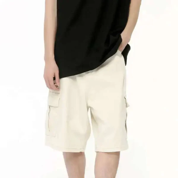 Denim Shorts Wide Leg Vintage Washed jorts - Image 39