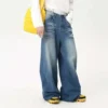 baggy jeans wide leg water washed