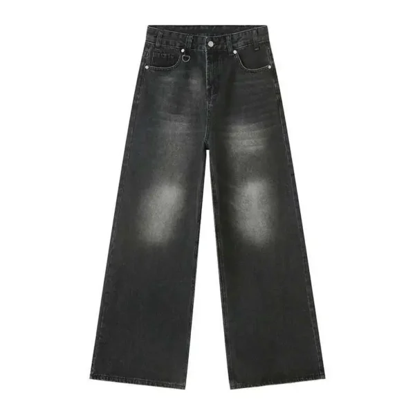 Cleanfit Solid Color Straight Wide Leg Jeans - Image 8