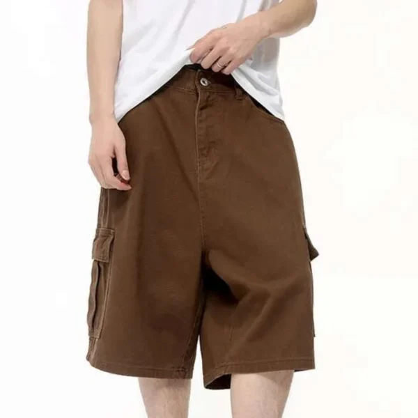 Denim Shorts Wide Leg Vintage Washed jorts - Image 6