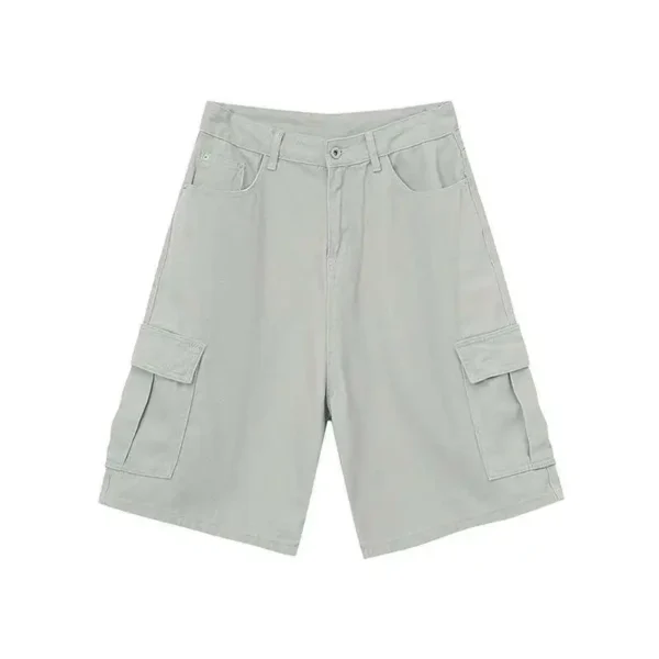 Denim Shorts Wide Leg Vintage Washed jorts - Image 7