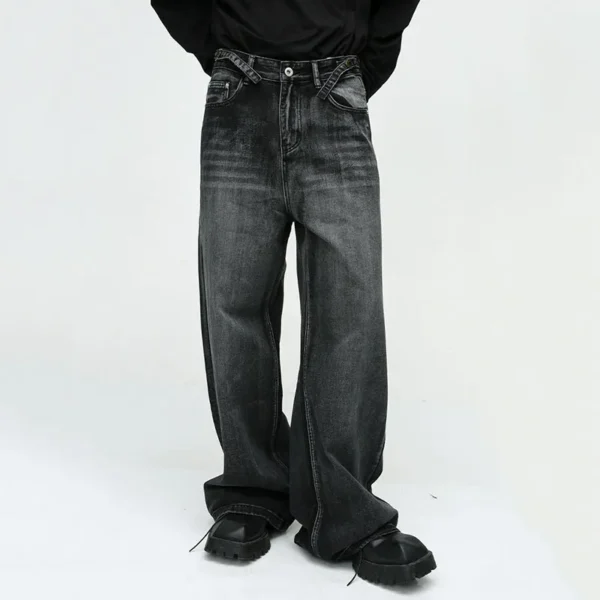 Straight Tube Loose Wide Leg Jeans