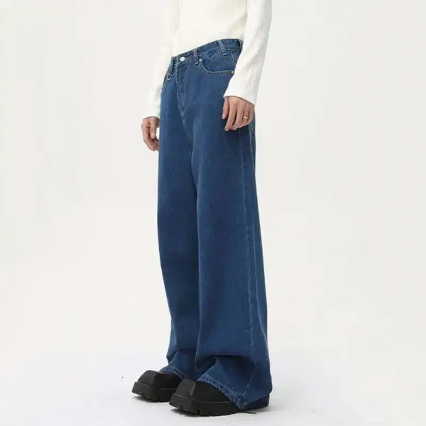 Cleanfit Solid Color Straight Wide Leg Jeans - Image 4