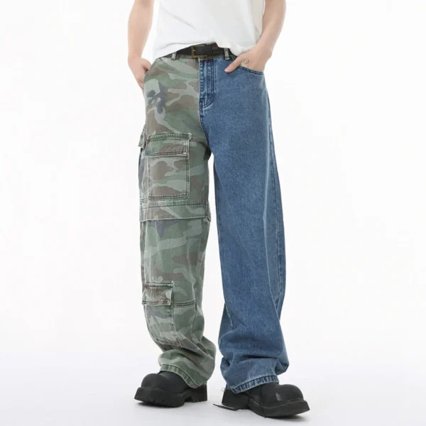 Baggy Jeans Camouflage Splicing Camo Patchwork - Image 5