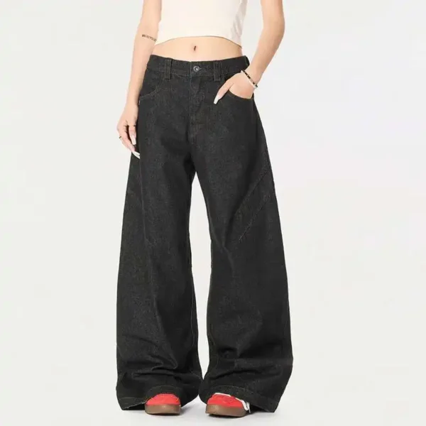 Cleanfit Floor Length Straight Wide Leg Jeans - Image 5