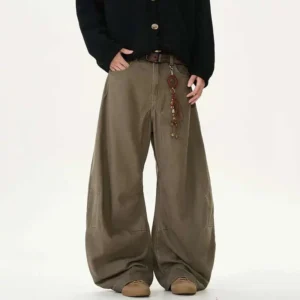 Alternative view of Solid Color Machete Straight Wide Leg Jeans
