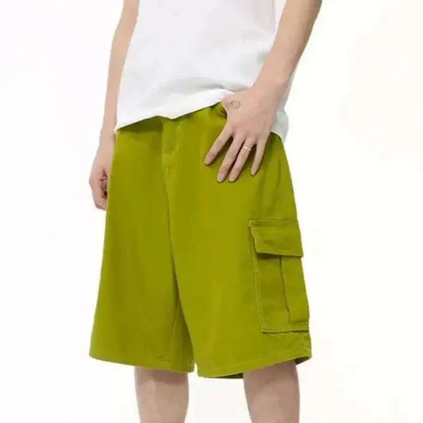 Denim Shorts Wide Leg Vintage Washed jorts - Image 3