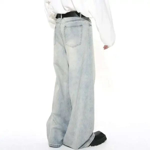 Gradient Wash Baggy Jeans Loose Fit Oversized Denim - Image 4