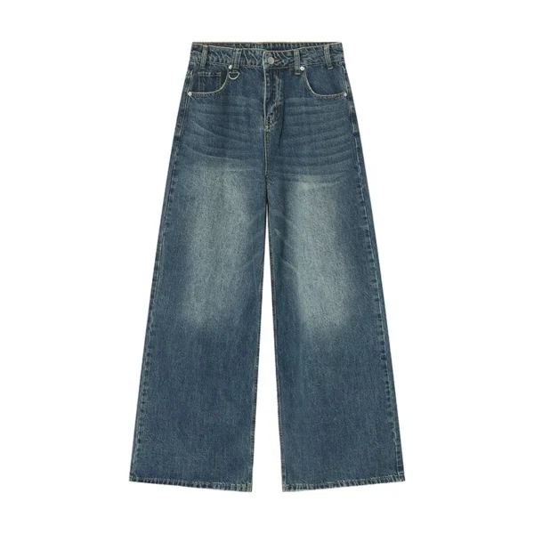 Vintage Distressed Baggy Wide Leg Jeans - Image 10