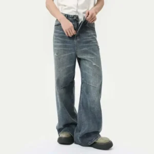 Baggy Pants Washed Denim Streetwear Oversized Fit