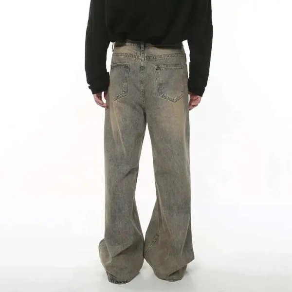 Distressed Vintage Wide Leg Baggy Jeans - Image 3