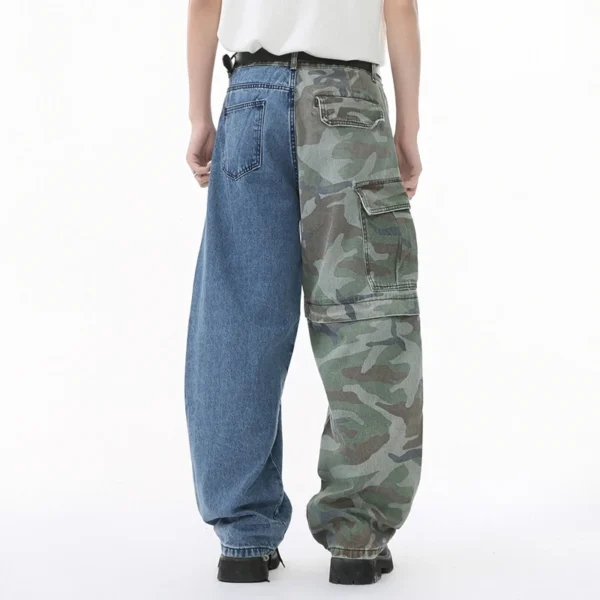 Baggy Jeans Camouflage Splicing Camo Patchwork - Image 3