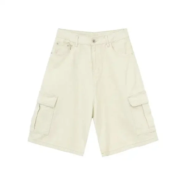 Denim Shorts Wide Leg Vintage Washed jorts - Image 11