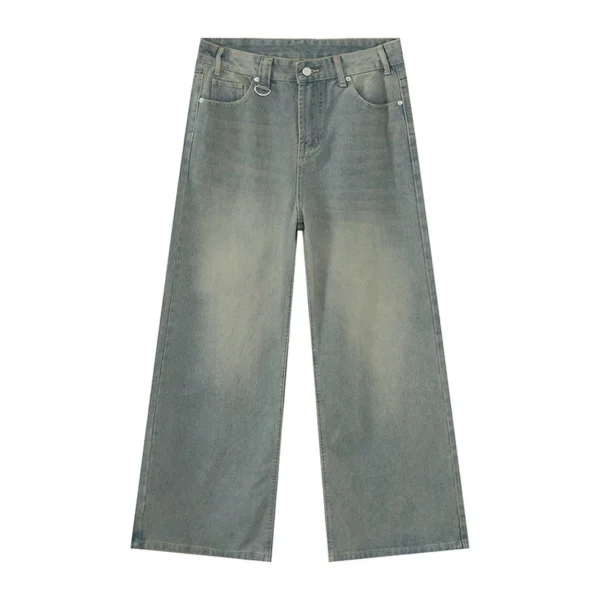 Vintage Distressed Baggy Wide Leg Jeans - Image 12