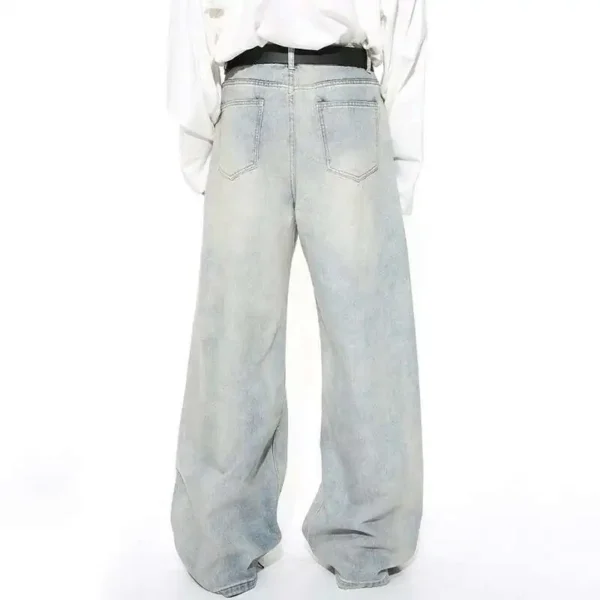 Gradient Wash Baggy Jeans Loose Fit Oversized Denim - Image 5
