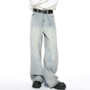 gradient wash baggy jeans