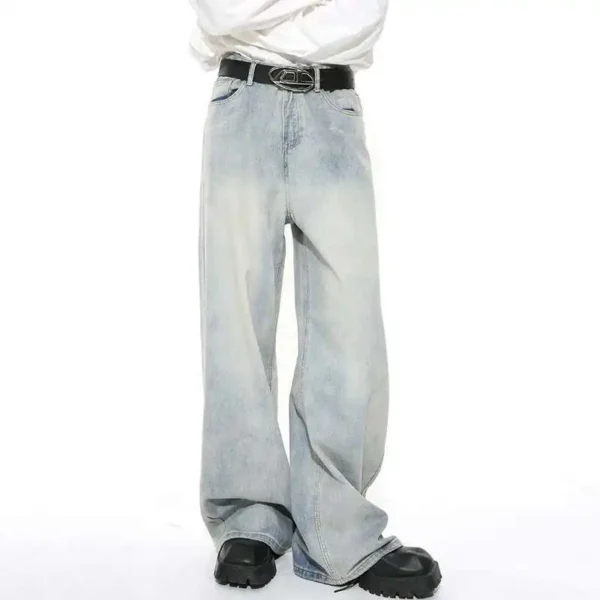 gradient wash baggy jeans