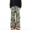 Camouflage Cargo Wide Leg Denim Pants